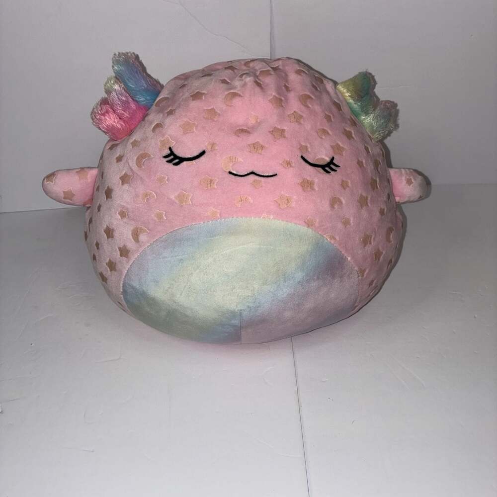 Squishmallows Cressida the Axolotl 12-inch Glow-in-the-Dark Plush